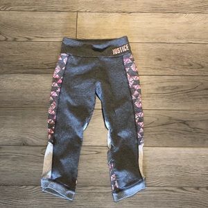 Justice size 10 cropped leggings
